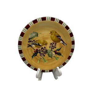 LENOX Winter Greetings Goldfinch Everyday by Catherine McClung Salad Plate